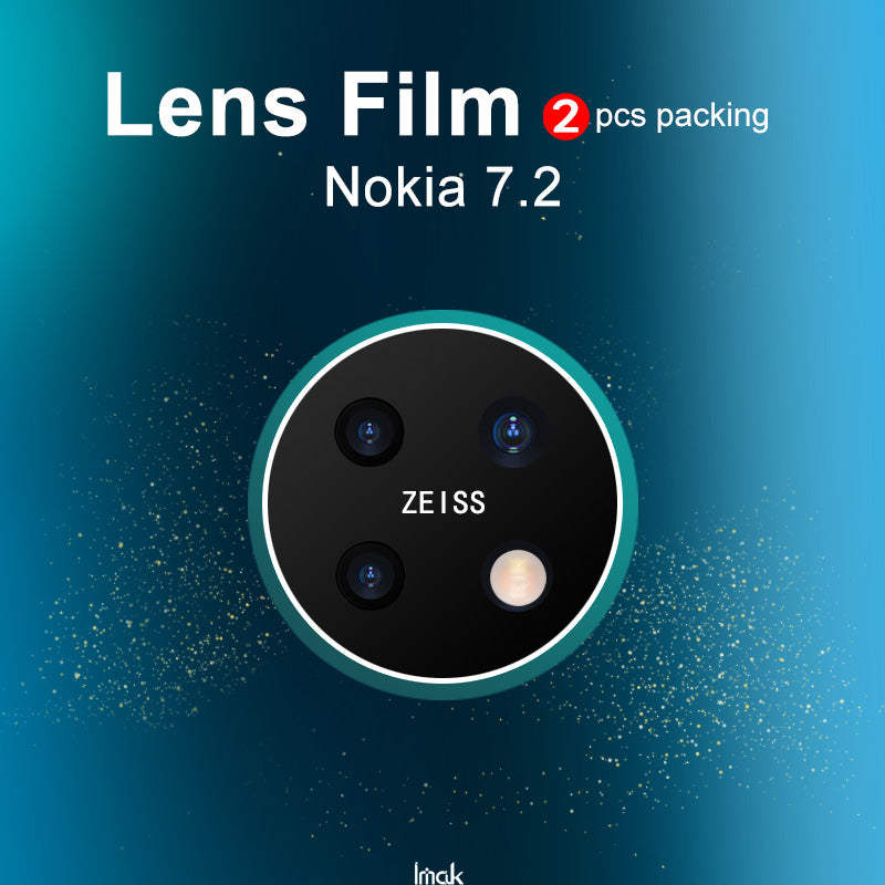 IMAK 2Pcs Pack High Definition Glas kameralinsebeskytter til Nokia 7.2 Nokia 6.2 IMAK 2Pcs Pack High Definition Glas kameralinsebeskytter til Nokia 7.2 Nokia 6.2